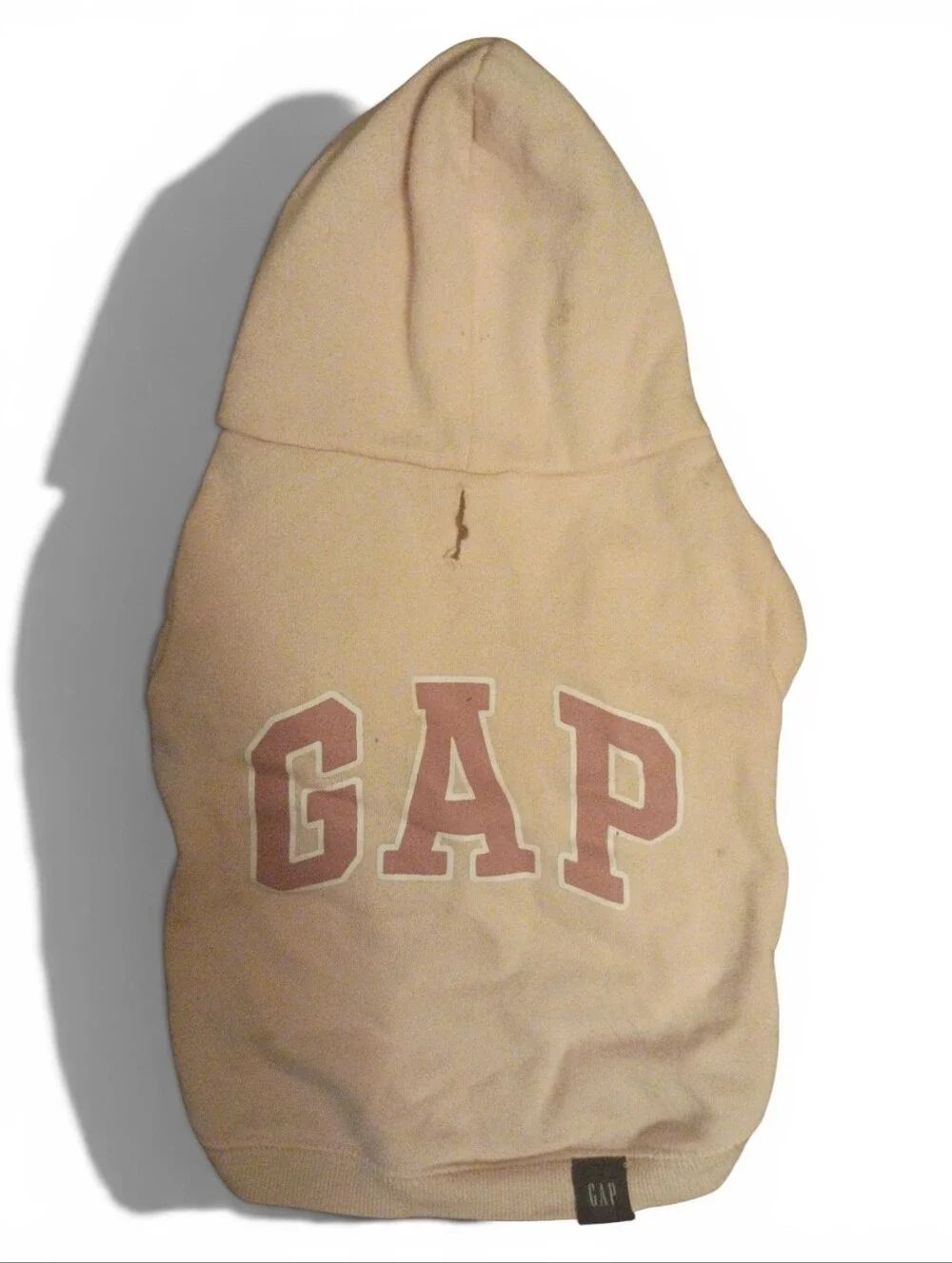 GAP - Pets Classic Logo Dog Hoodie - Tan Beige Soft, Warm M Fleece